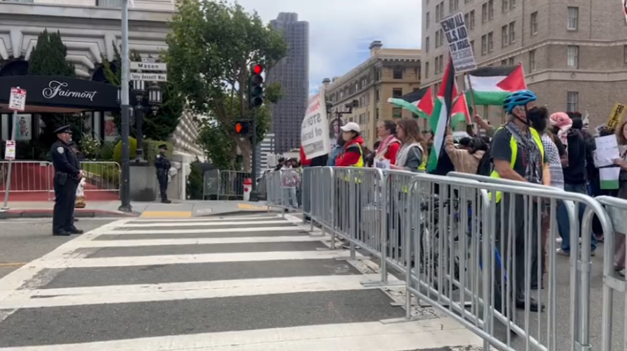 Pro-Palestine protests outside of Kamala Harris’ $13M fundraiser in San Francisco