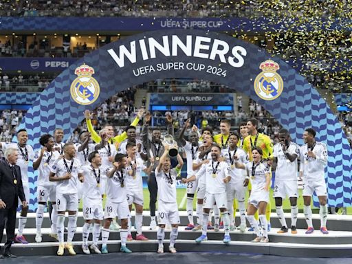 Real Madrid derrotó 2 a 0 a Atalanta y se consagró campeón de la Supercopa europea