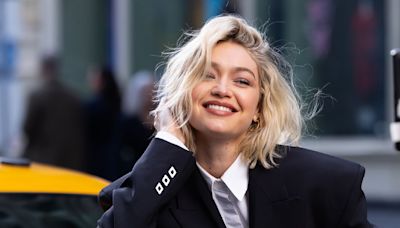 Gigi Hadid Paired a Ruffled Bra Top With a Classic "Ugly" Shoe for Her Birthday