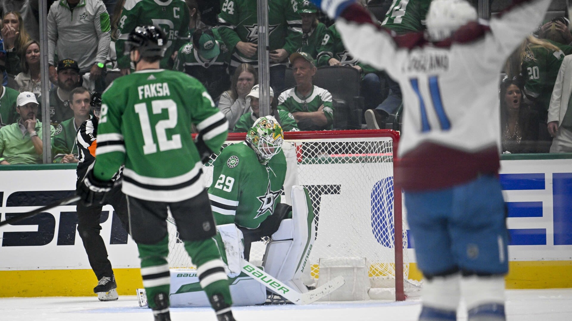 Wood scores 11:03 in OT as Avalanche finish off 3-goal comeback to beat Stars 4-3 to open 2nd round