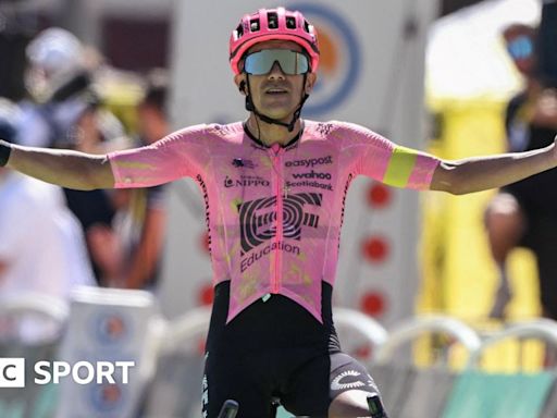 Tour de France: Richard Carapaz completes solo win on stage 17