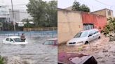 Fuertes lluvias en Atizapán de Zaragoza dejan automovilistas atrapados entre el agua y casas inundadas