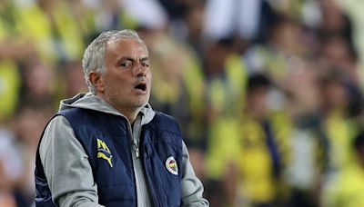 Turkish Super Lig: Mourinho booked for laptop protest after VAR ruling