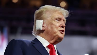 Donald Trump Wears Bandage Over Ear for First Appearance Since Assassination Attempt