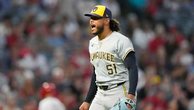 Freddy Peralta outduels Tyler Anderson in the Brewers' 2-0 win over the Angels