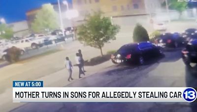 Mom turns in sons for allegedly stealing car in Toledo