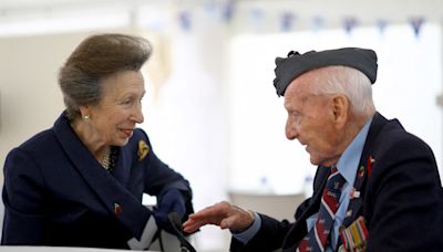 Princess Royal pays tribute to D-Day veterans ahead of Normandy service