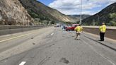 Traffic cleared on I-70 in Georgetown after vehicle fire, crashes