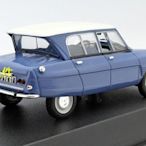 Norev 1 43 雪鐵龍合金老爺車模型 Citroen Ami 6 Verte 1967藍色