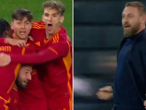 La asistencia clave de Dybala en el triunfo de la Roma que lo ubicó en zona de clasificación a la Champions: el desaforado festejo de Daniele De Rossi