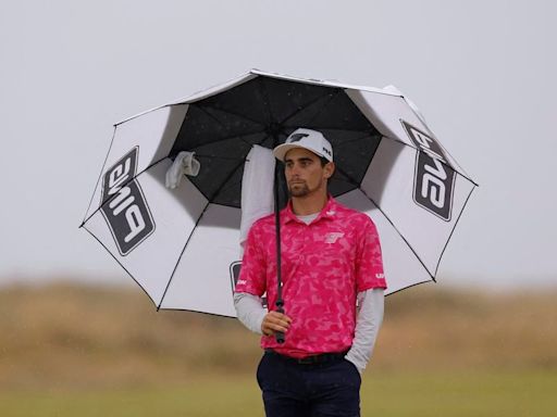 Vuelve a sufrir un nuevo quíntuple bogey: Joaquín Niemann se desmorona tras una jornada para el olvido en The Open - La Tercera