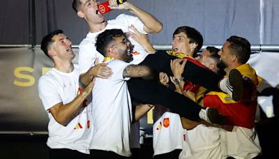 Morata, maestro de ceremonias en la fiesta de la Eurocopa de España: "Siempre me he dejado la vida por intentar conseguir esto"