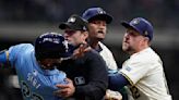 4 suspended for roles in Brewers-Rays brawl