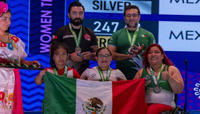 México suma plata y bronce en equipos en el México 2024 Para Powerlifting World Cup