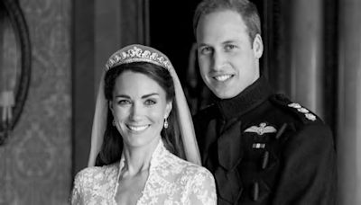 Prince William and Princess Catherine share previously unreleased wedding photograph to mark 13 years of marriage