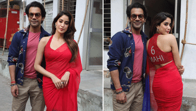 Janhvi Kapoor and Rajkummar Rao spotted promoting their upcoming film | Hindi Movie News - Bollywood - Times of India