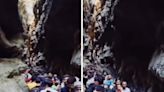 Watch: Tourists Overcrowd Dehradun's Iconic Spot Gucchupani Cave - News18