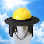 韓國遮陽帽防紫外線太陽擋安全帽工地施工建筑網眼布配~特價精品  夏季
