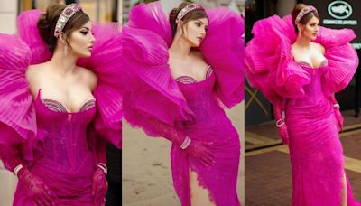 Cannes 2024: Urvashi Rautela Graces The Opening Ceremony In Plunging Hot-Pink Gown