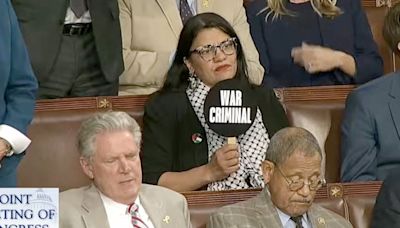 'War criminal': Benjamin Netanyahu faces protest on House floor from Rashida Tlaib