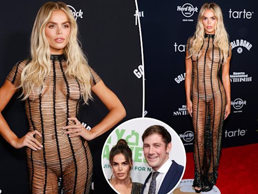 Blond Brooks Nader bares all in beaded gown at Sports Illustrated Swimsuit 2024 party amid divorce