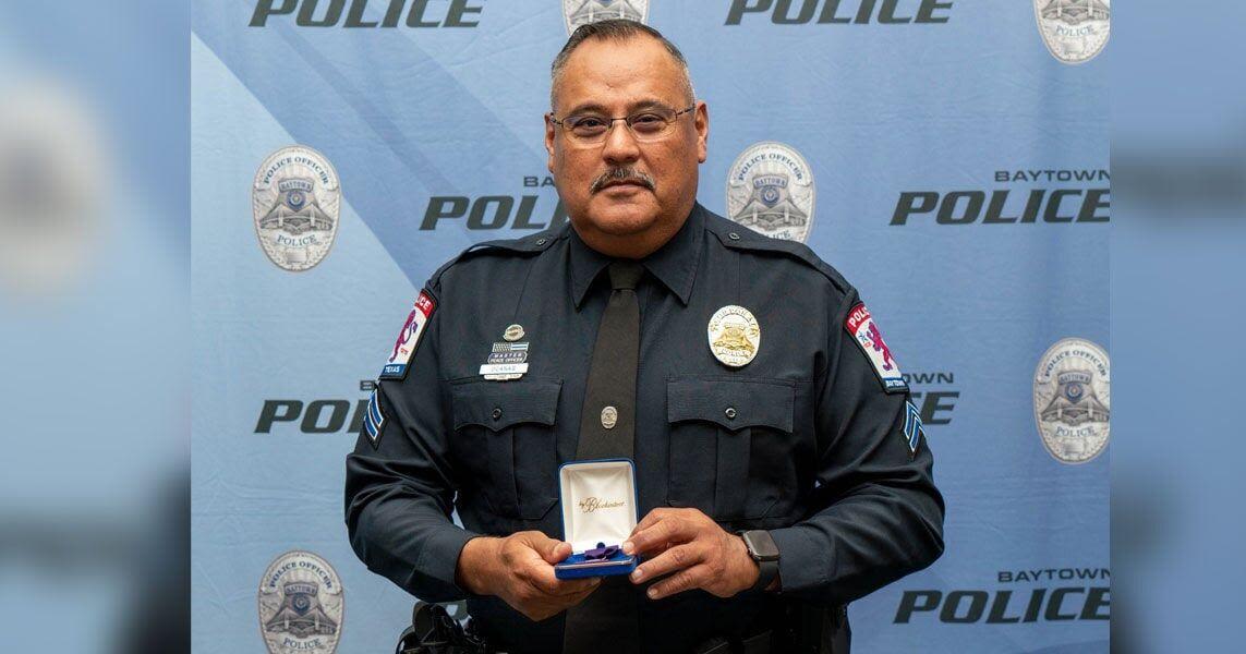 Baytown officer awarded Purple Heart 26 years after incident