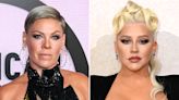 Pink Sends Message to Christina Aguilera: 'You Know Where We Stand'
