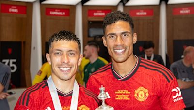 Lisandro Martinez sends message to Raphael Varane after final Manchester United appearance