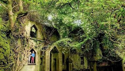 The once bustling forgotten Welsh village completely reclaimed by nature