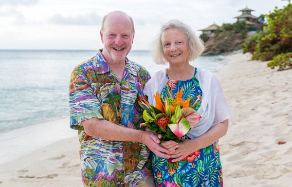 Richard Branson marries Alan Bates and partner of 34 years on private Caribbean island