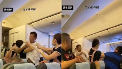 長榮航空爆拳武行！2乘客「換座位」激烈互毆 空服員奮勇制止│TVBS新聞網