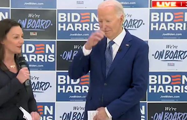 Biden makes sign of the cross during pro-abortion speech in Florida