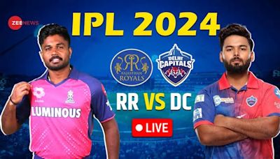 RR: 29-1 (5) RR vs DC Live Cricket IPL 2024: Sanju Samson Steady RR After Poor Start