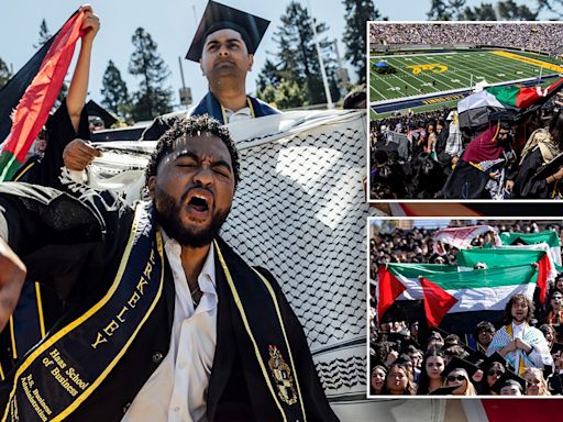 University of California-Berkeley grads disrupt commencement with anti-Israel protests