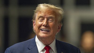 Donald Trump gets something to smile about