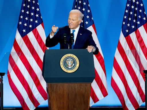 Biden Vows to Stay in 2024 Race Even as NATO Gaffes Risk His Campaign