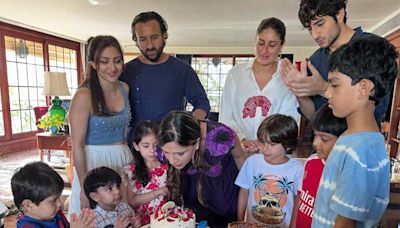 Inside Saba Pataudi’s 48th birthday celebration with Saif Ali Khan, Kareena Kapoor Khan, Ibrahim Ali Khan and Soha Ali Khan; see photos here