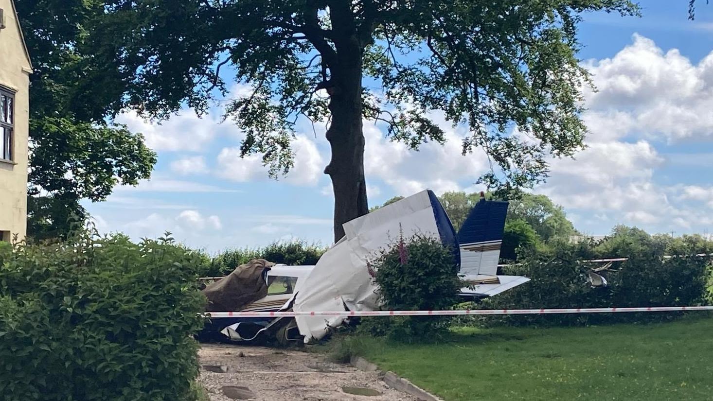 Light aircraft crashes into East Yorkshire garden