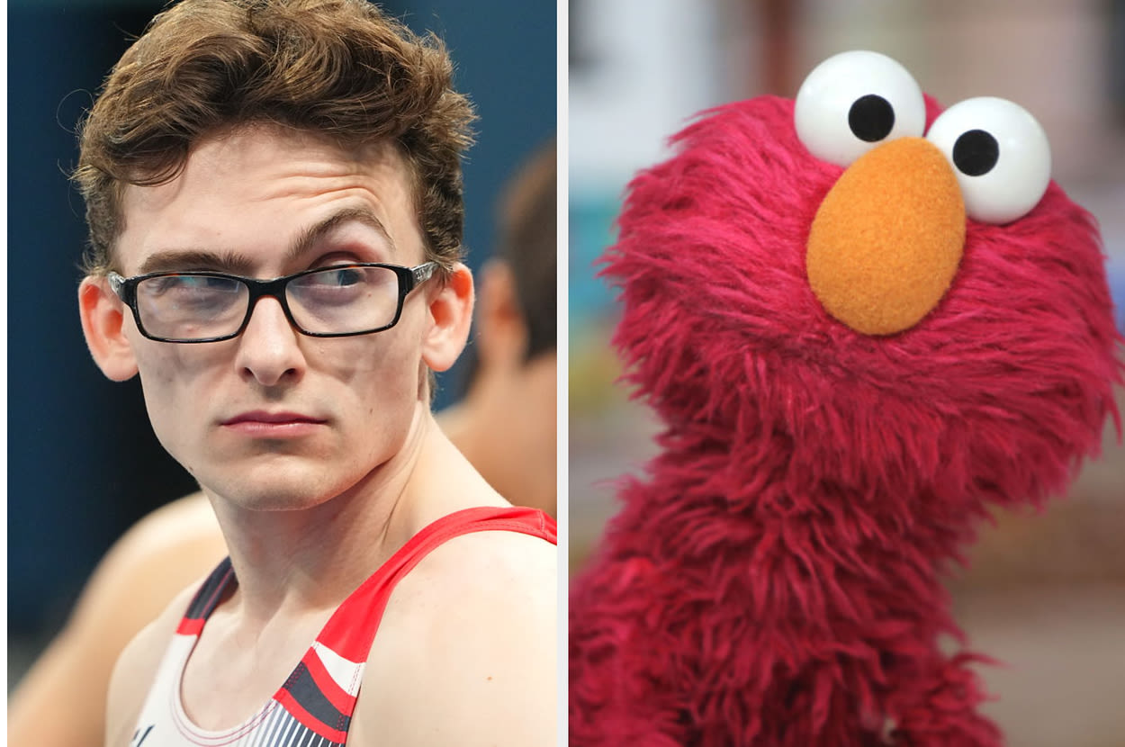 The Nerdy Pommel Horse Guy Named Steve's Interaction With Elmo Is Going Viral