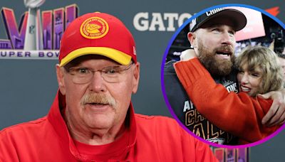 Andy Reid Jokes Travis Kelce Can Be Taylor Swift's Eras Tour Waterboy