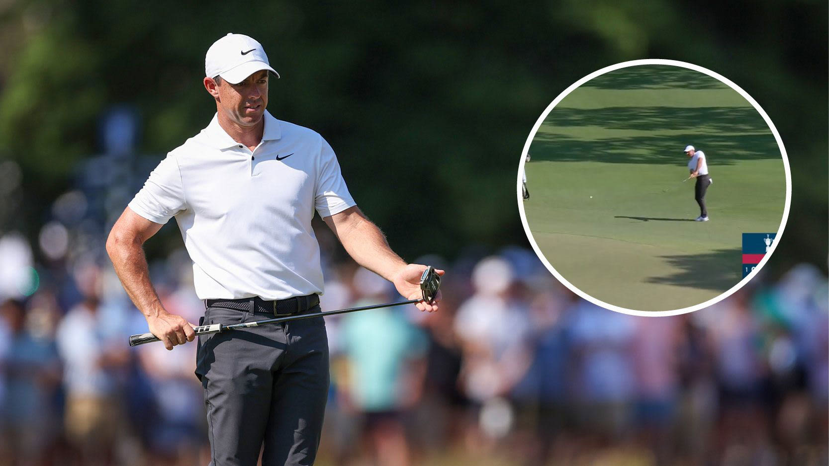 Watch: Rory McIlroy De-Greens Putt Before Chipping In For Miracle Par At US Open