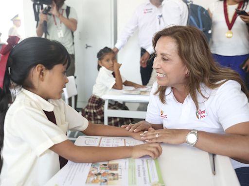 Presidenta Dina Boluarte inaugura quinta Escuela Bicentenario