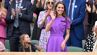 Princess Charlotte adorably reacts to mom Kate Middleton's standing ovation at Wimbledon