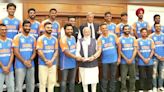 Watch: PM Modi felicitates Indian team at official residence for T20 World Cup victory - CNBC TV18