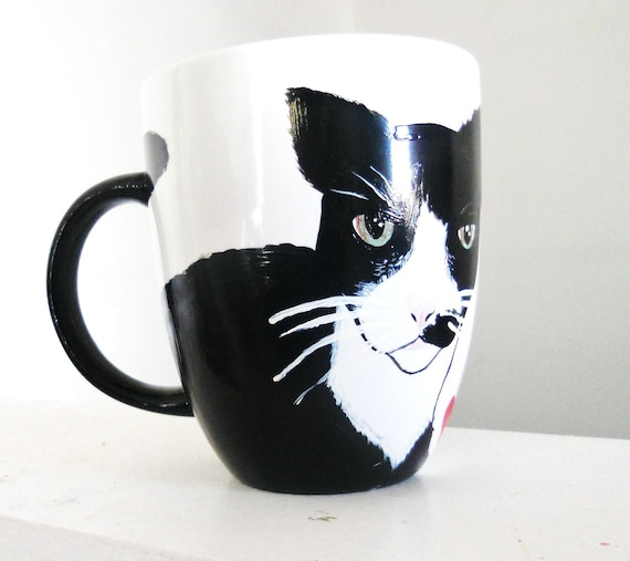 tuxie cat mug