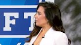 Molly Qerim uses prop to hit Mad Dog with live on First Take