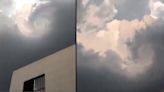 ¿Un tornado? Captan nube giratoria y su "ojo" durante tormenta en Monterrey [VIDEO]