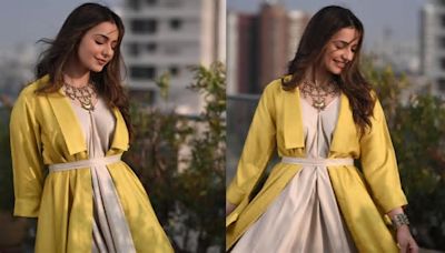 Bored of plain monochrome dresses? Join color-blocking trend like Rakul Preet Singh to keep it chic this summer