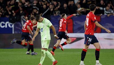 La Liga 2024-25: Osasuna stops victorious run of Barcelona, beats it 4-2 as Budimir and Zaragoza shine