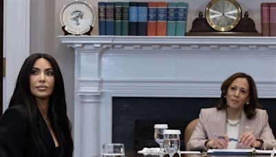 Diskussion über Begnadigungen Kim Kardashian besucht Kamala Harris im Weißen Haus